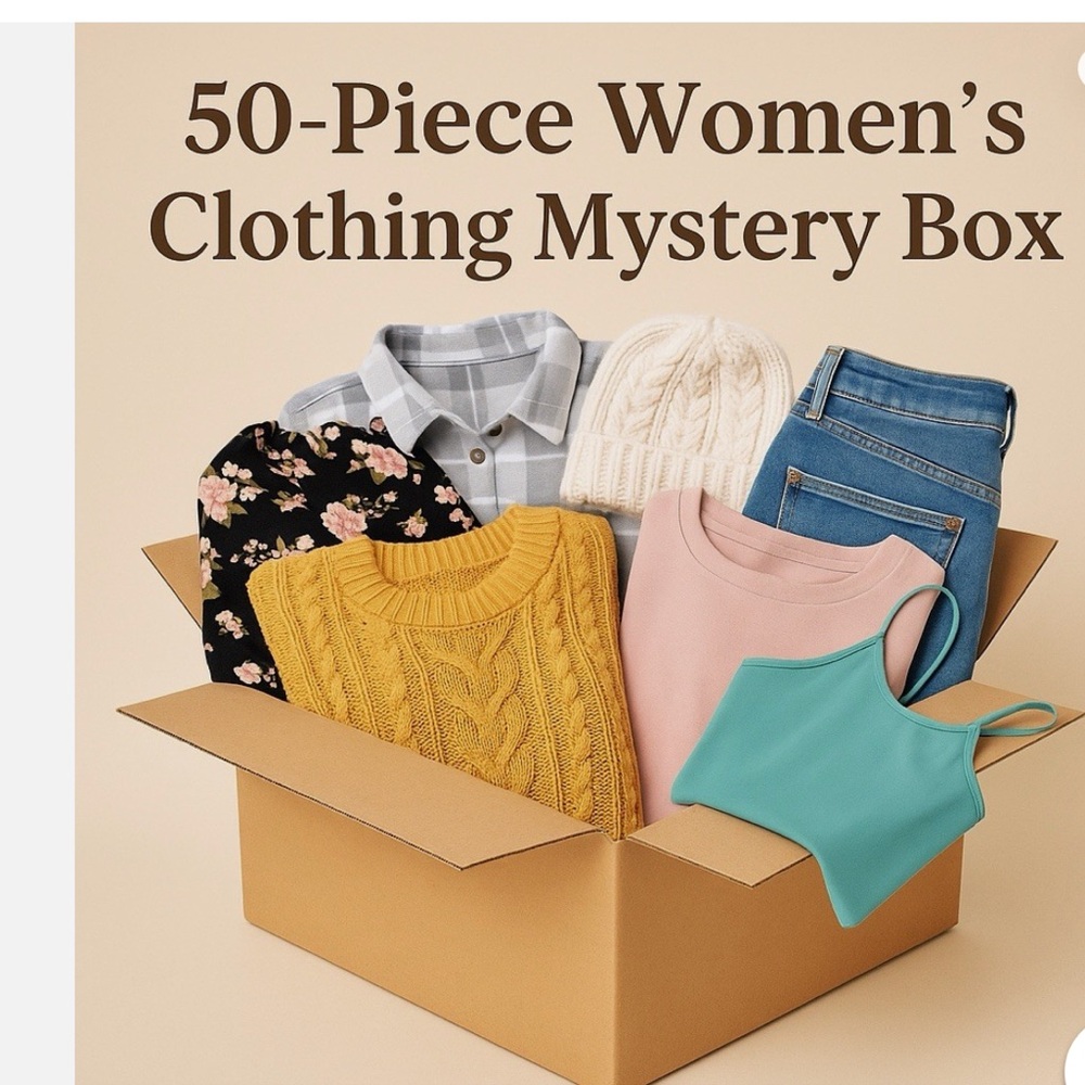 50 piece mystery clothing bundle